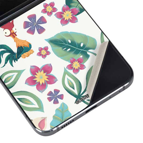Disney Princess Moana Pua and Heihei Pattern Galaxy Z Flip5 5G Skin